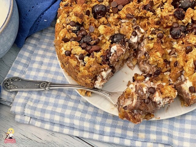 Sbriciolata con avanzi di colomba