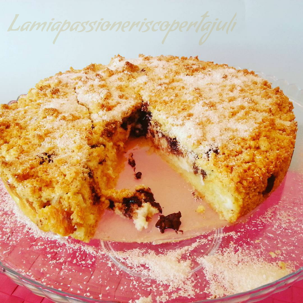 Sbriciolata con cocco e ricotta