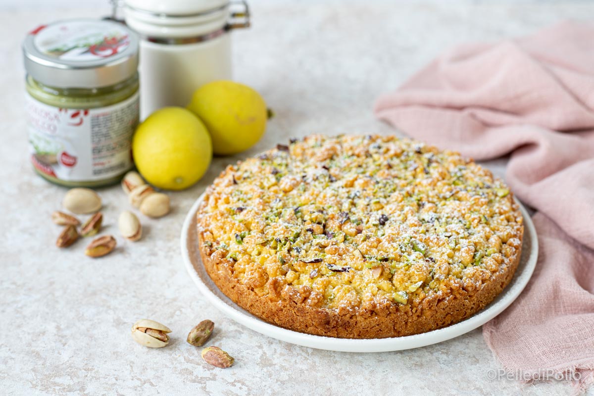 Sbriciolata con crema al pistacchio