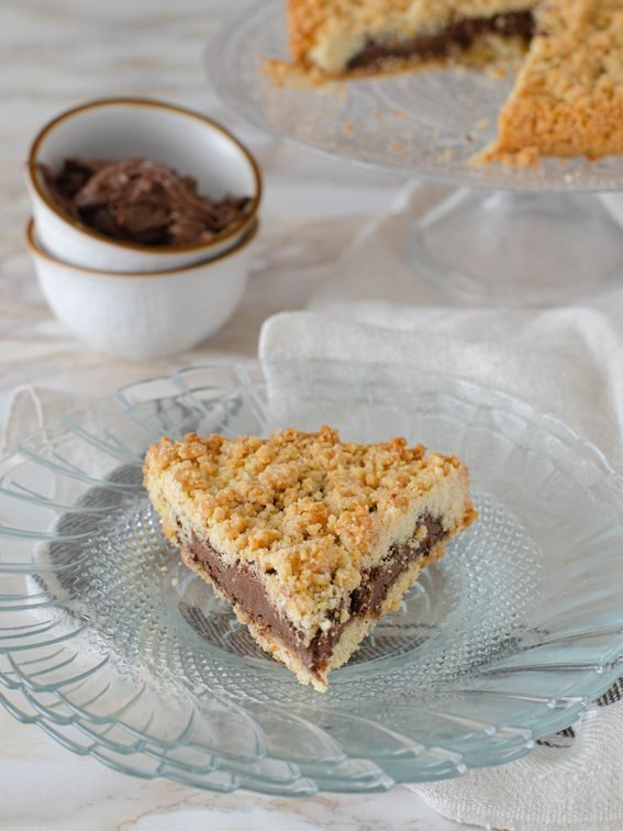 Sbriciolata con crema di nocciole con burro (senza lattosio)