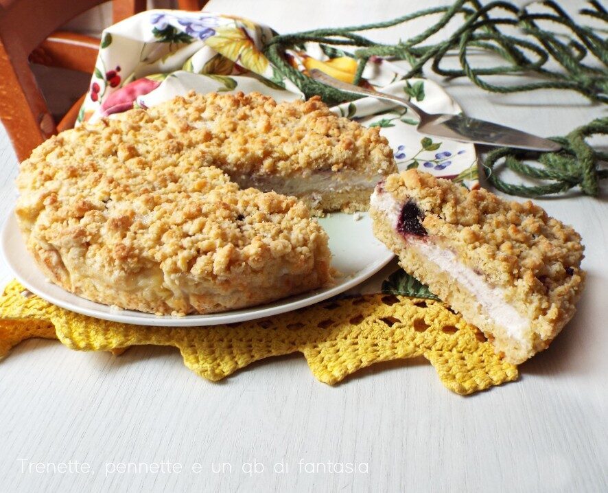 Sbriciolata con ricotta e amarene