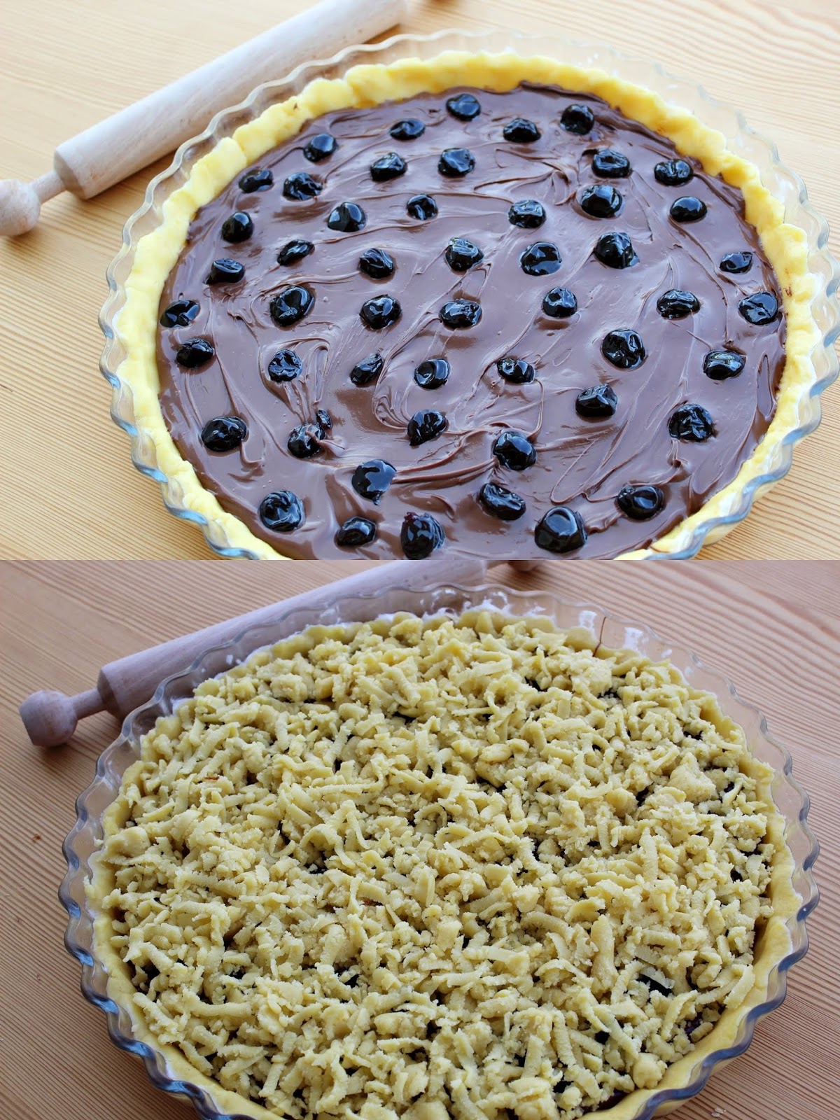 Sbriciolata crema di nocciole e amarene