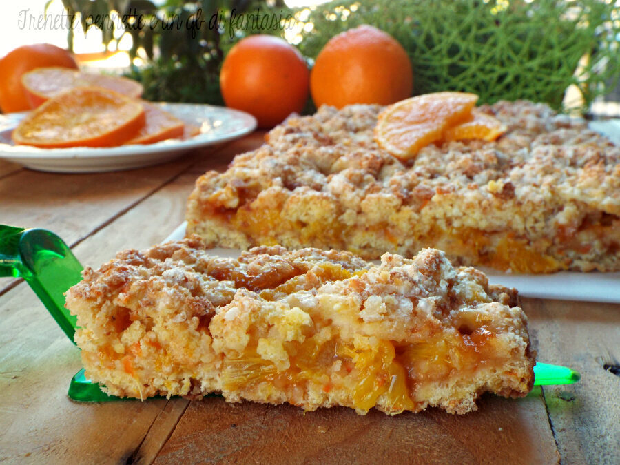 Sbriciolata di carote e amaretti all’arancia