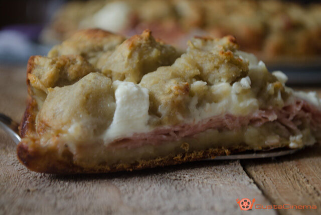 Sbriciolata di patate philadelphia e prosciutto cotto