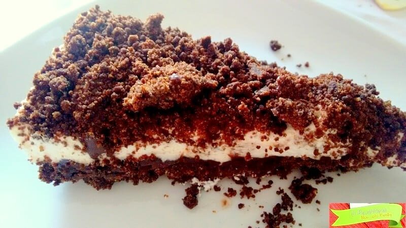 Sbriciolata fredda allo yogurt e nutella, senza cottura