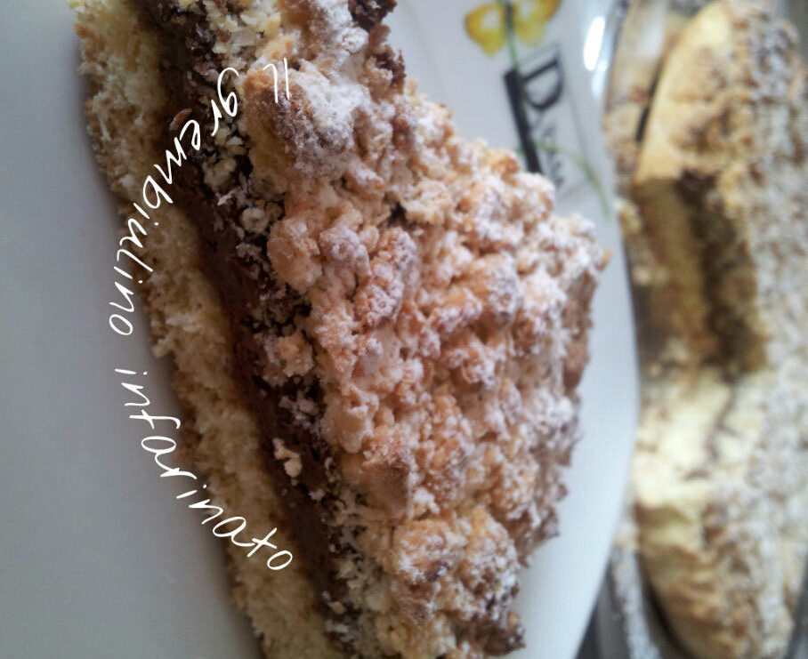 Sbriciolata nutella e cocco. ricetta golosa.
