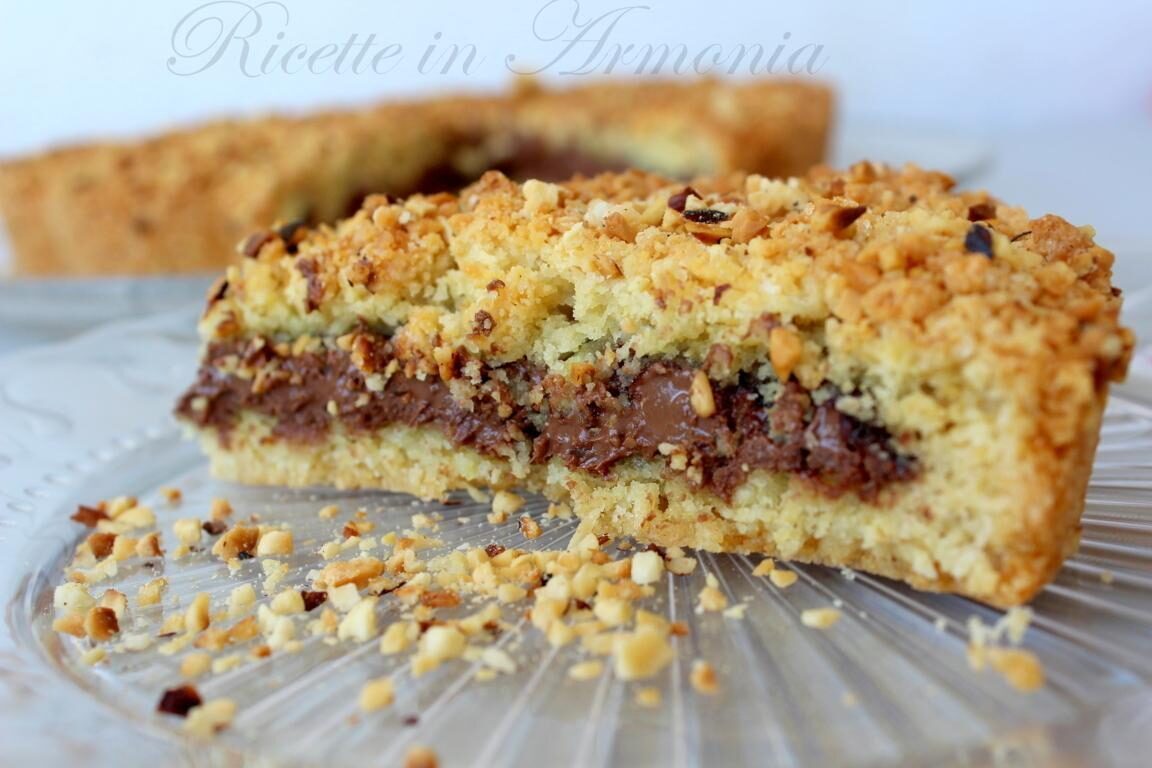 Sbriciolata o sbrisolona … torta nutella e nocciole!