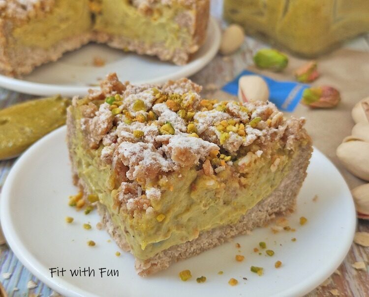Sbriciolata Pistacchio e Cocco Fit Senza Burro Senza Zucchero