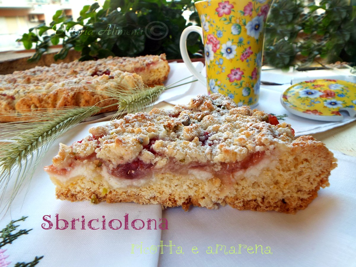 Sbriciolona ricotta e amarena