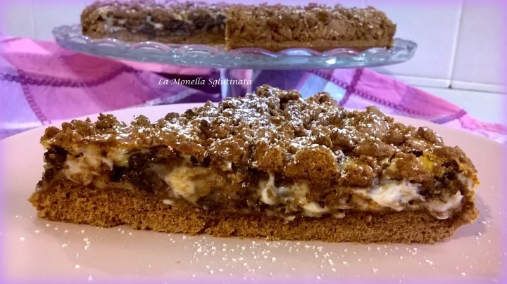 Sbrisolona al cacao con ricotta e mascarpone senza glutine