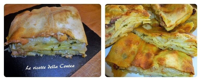 Scaccia patate e cipolle