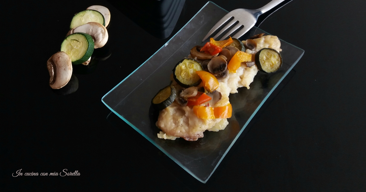 Scaloppina al limone con ratatouille