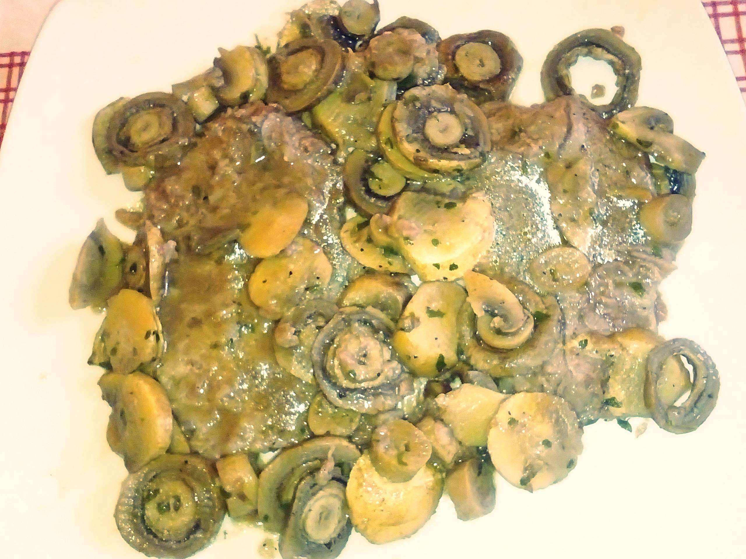 Scaloppine ai funghi al microonde