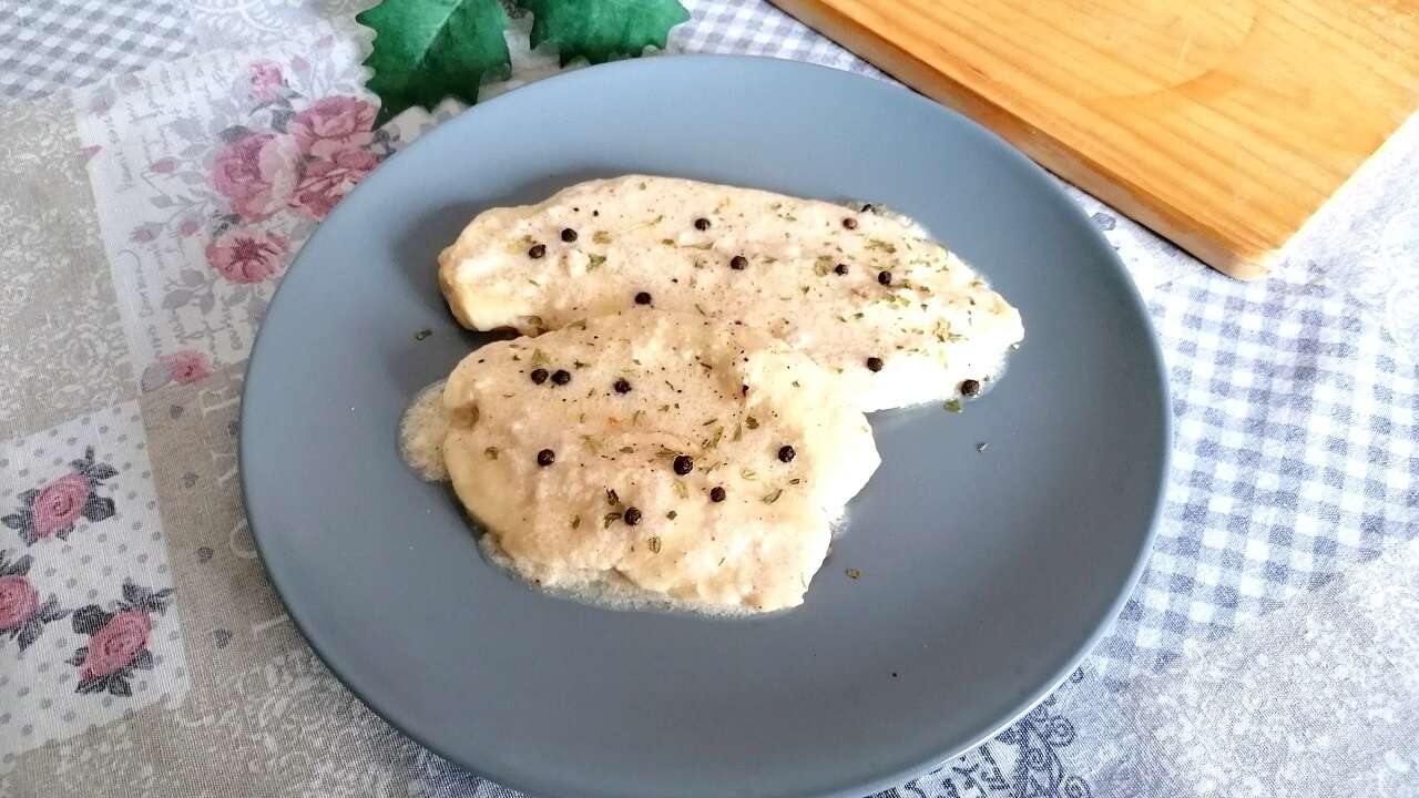 Scaloppine al latte con petto di pollo, anche gluten free