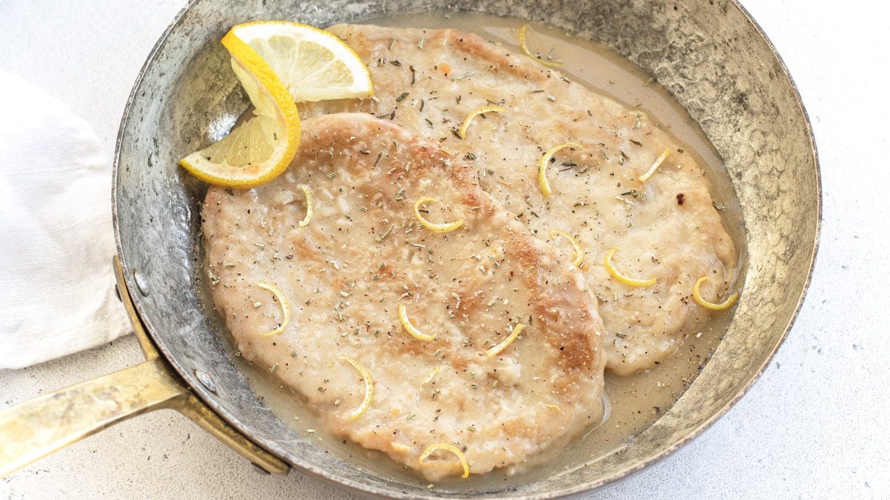 Scaloppine al limone vegane