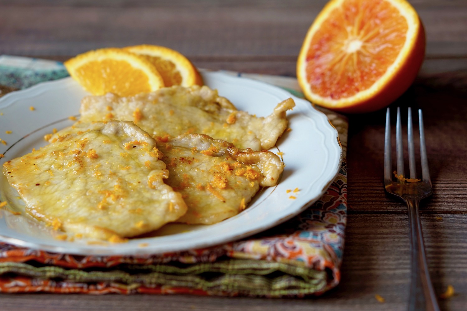 Scaloppine all’arancia