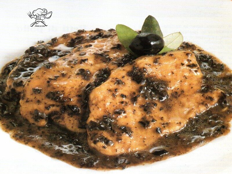 Scaloppine alle olive nere