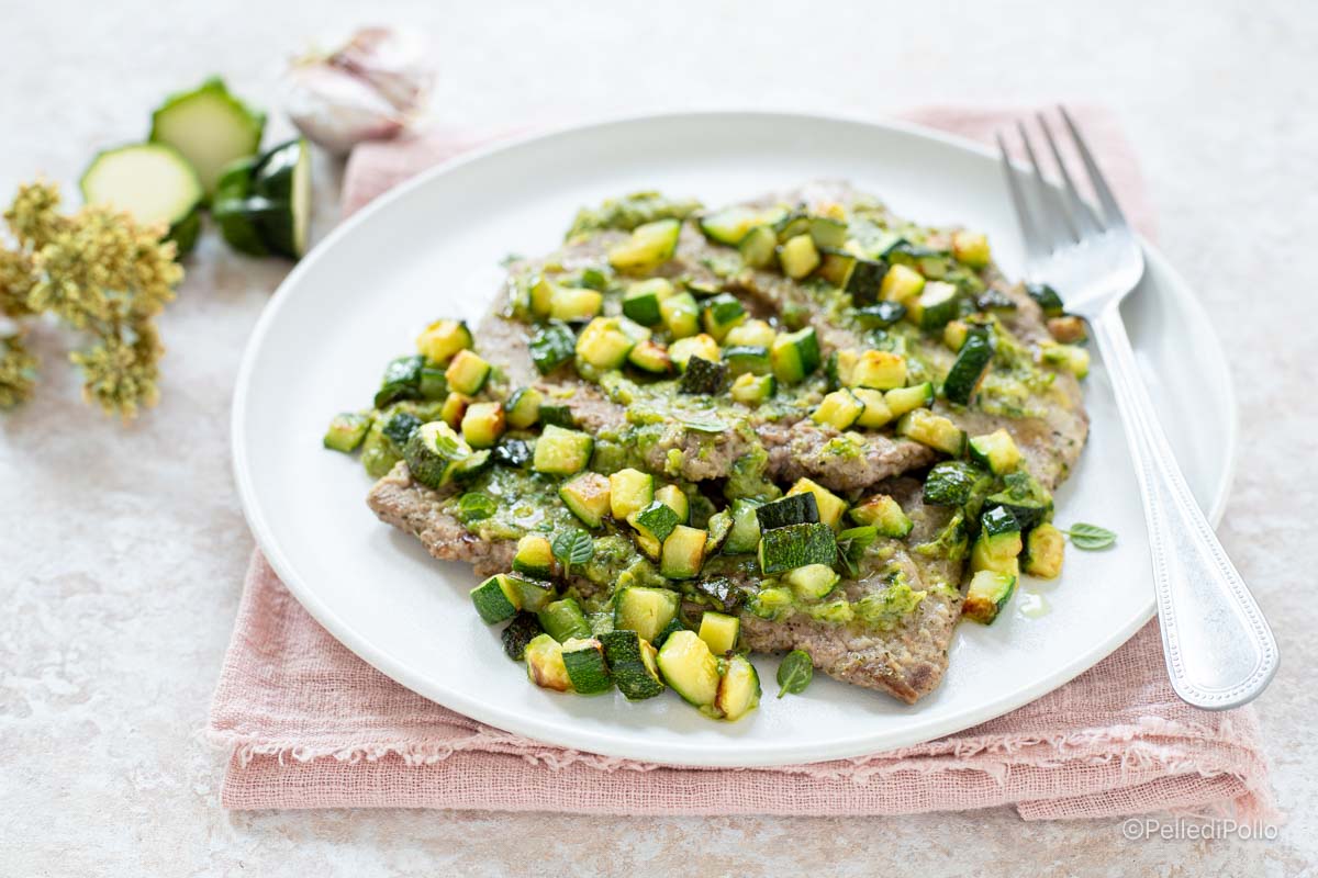 Scaloppine con zucchine