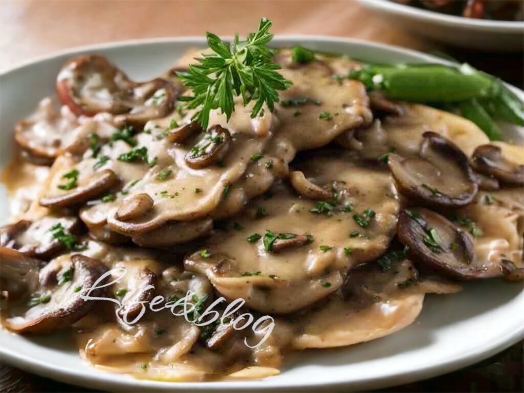 Scaloppine cremose di Vitello con una deliziosa Salsa ai Funghi