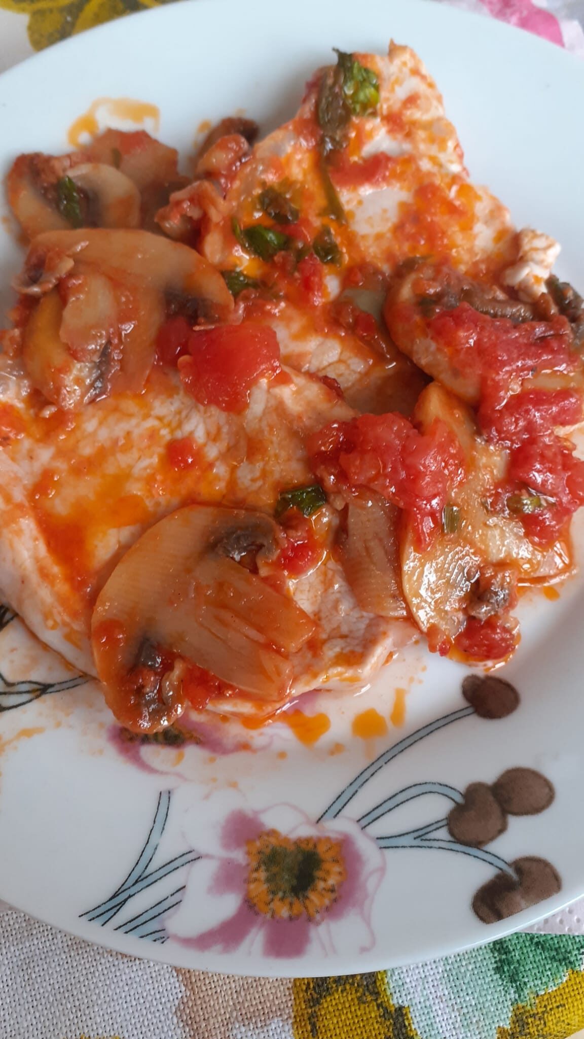 Scaloppine di maiale ai funghi