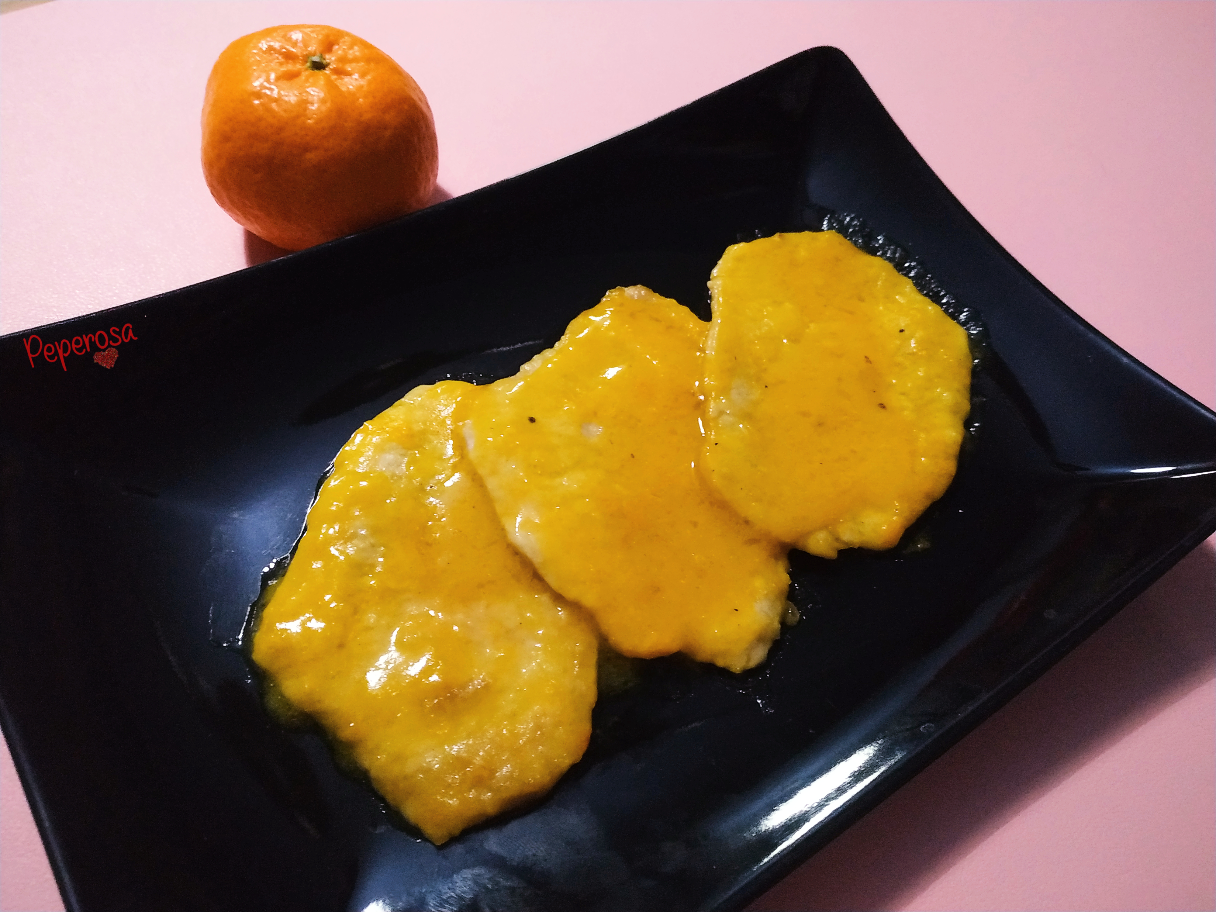 Scaloppine di maiale al mandarino
