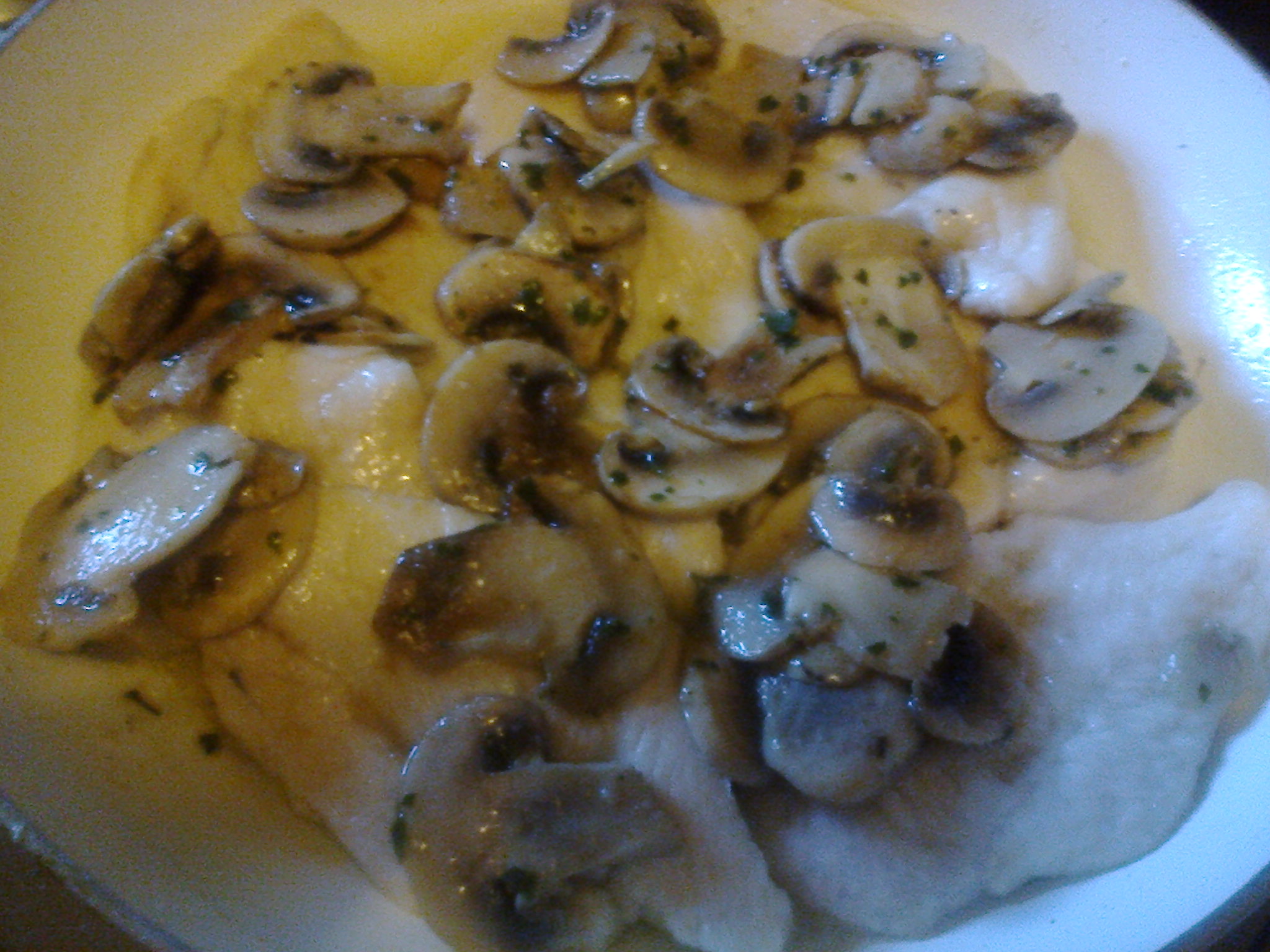Scaloppine di pollo ai funghi