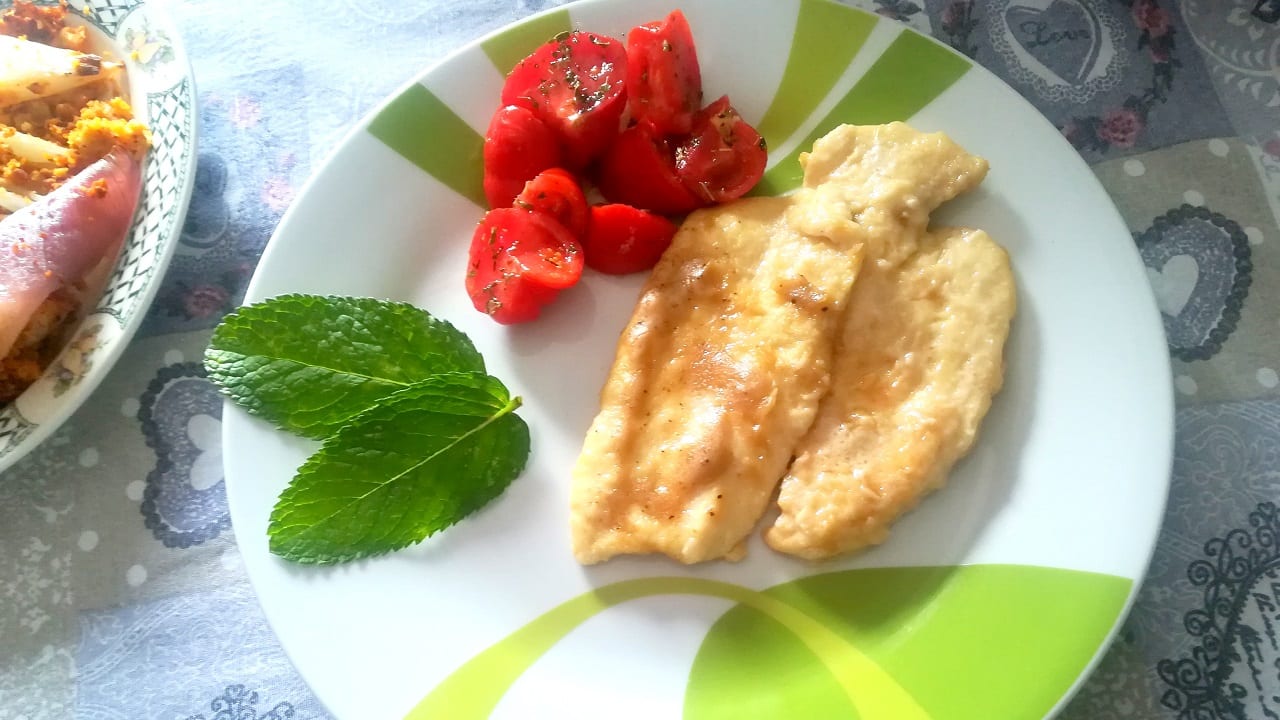 Scaloppine di pollo al burro di arachidi