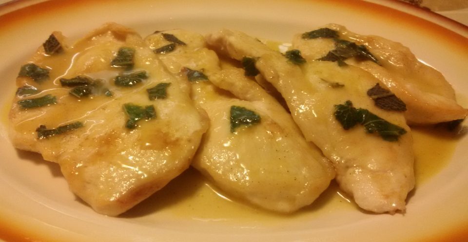 Scaloppine di pollo al lime, zenzero e menta fresca
