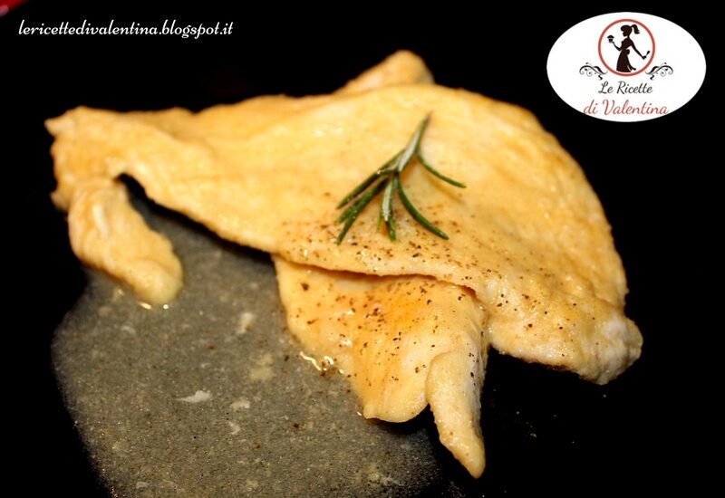 Scaloppine di pollo al vino con farina di Fumetto di mais Pignulet