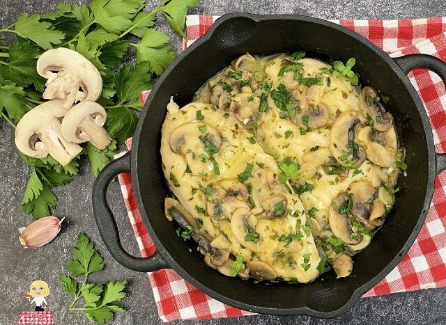 Scaloppine di Pollo cremose ai funghi