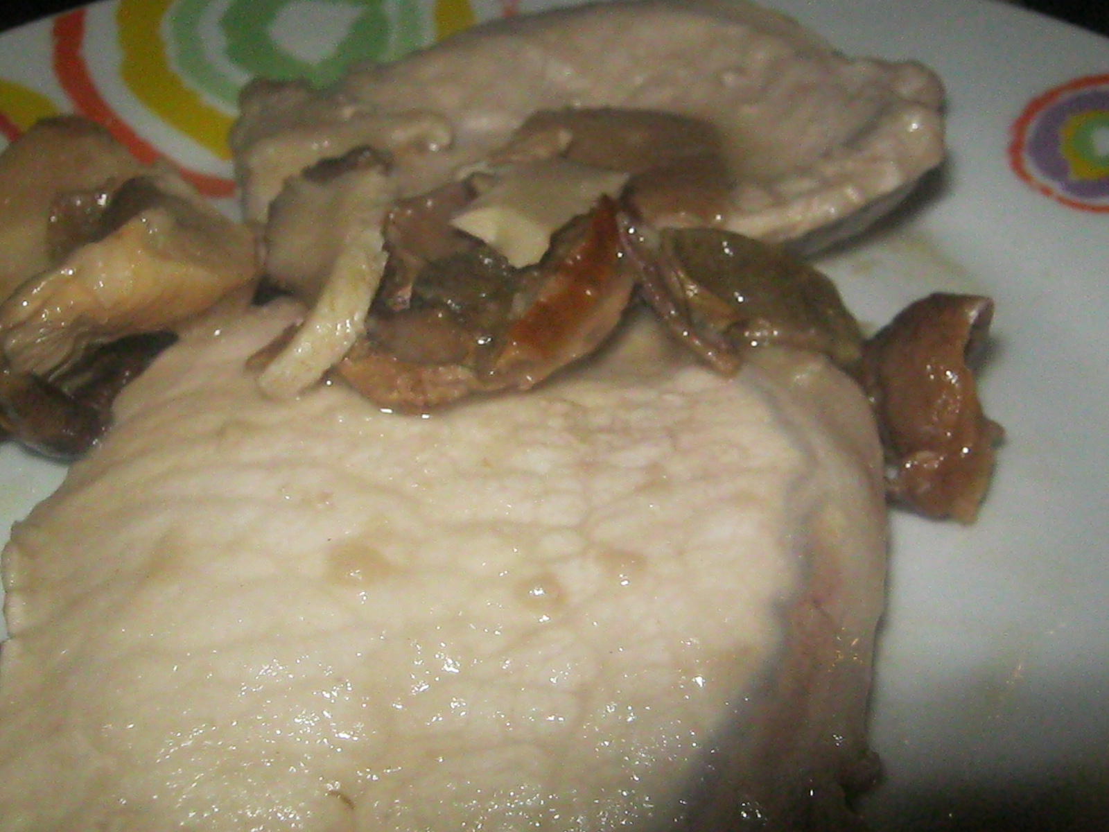 Scaloppine di suino ai funghi