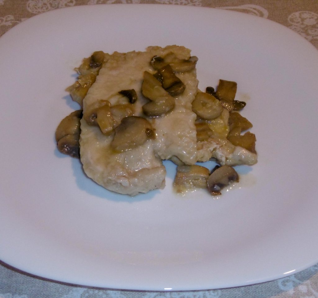 Scaloppine di tacchino ai funghi