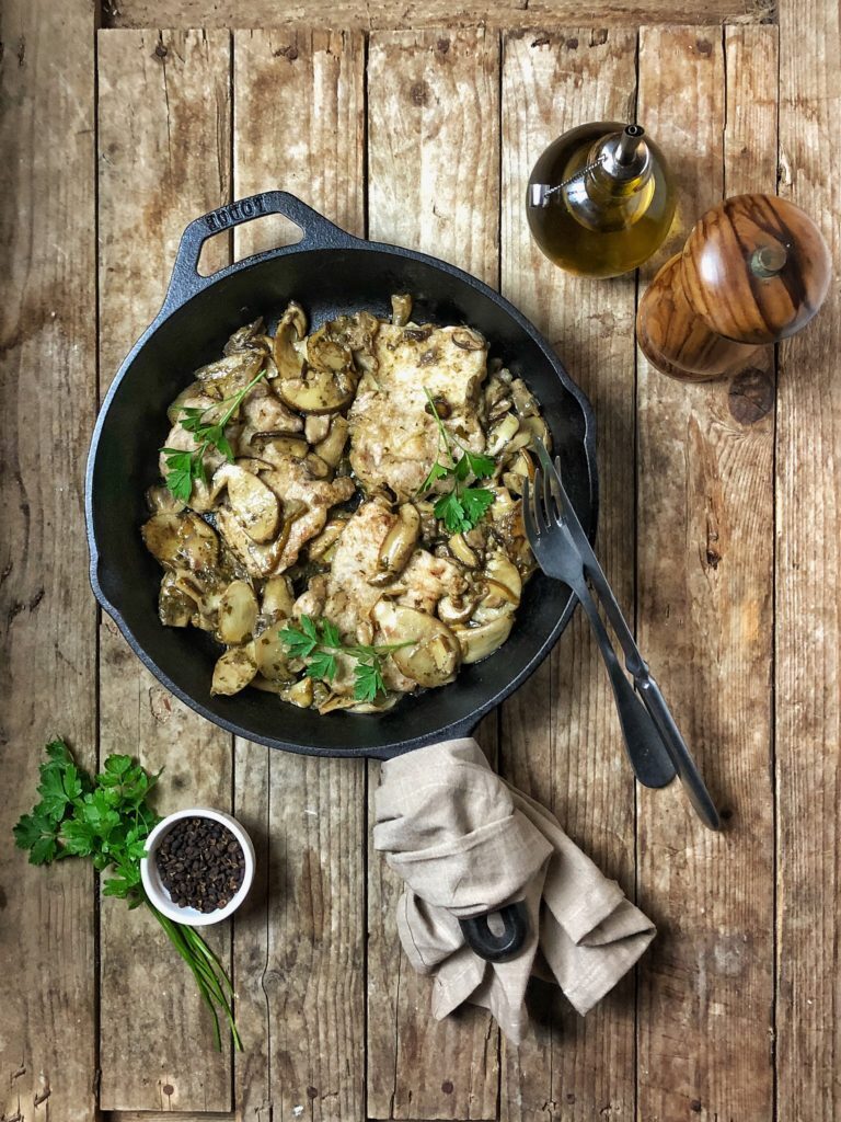 Scaloppine di vitello con funghi porcini