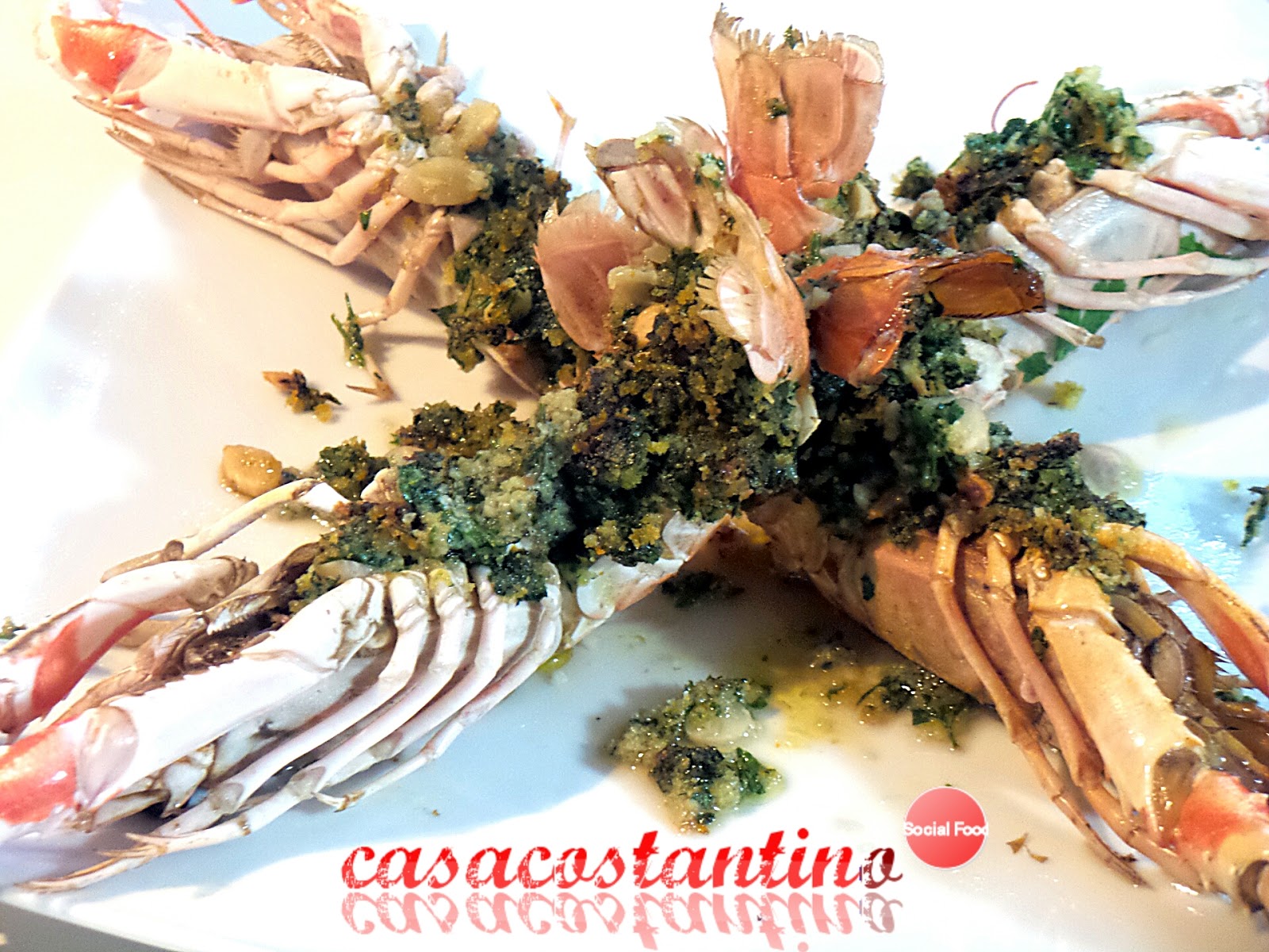 Scampi gratinati