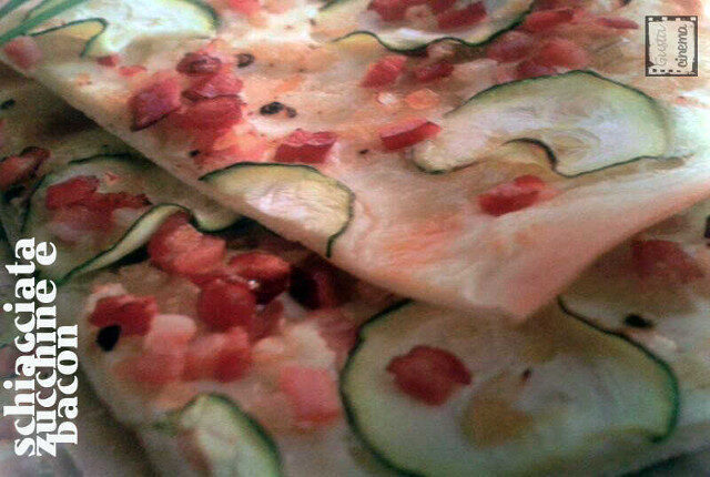 Schiacciata al bacon senza lievito