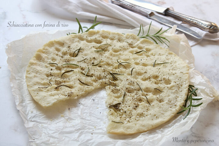 Schiacciatina con farina di riso