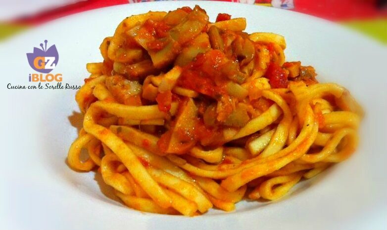 Scialatielli al ragù di funghi champignon