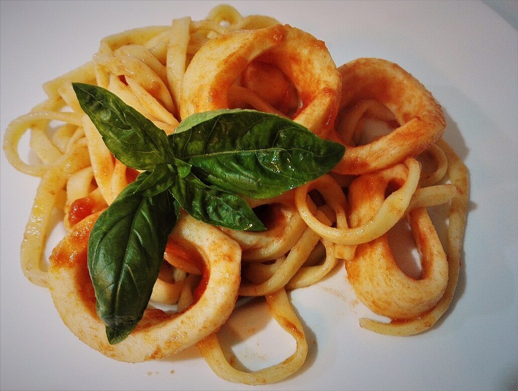 Scialatielli con calamari