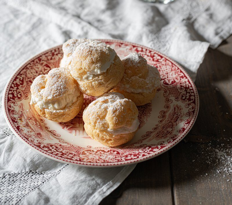 Sciù con crema di ricotta