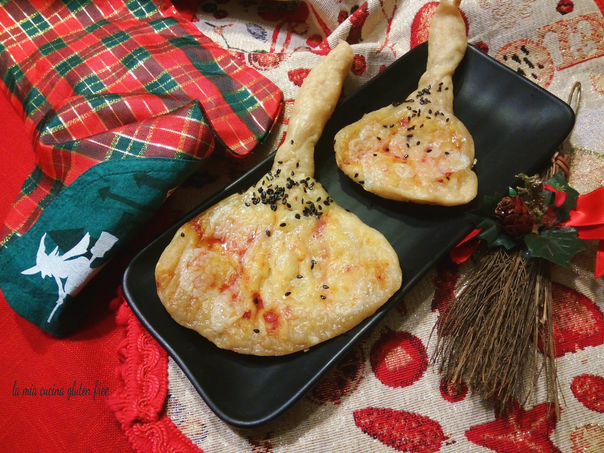 Scopa della befana di pizza senza glutine