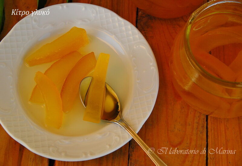 Scorze di cedro, dolce sotto sciroppo