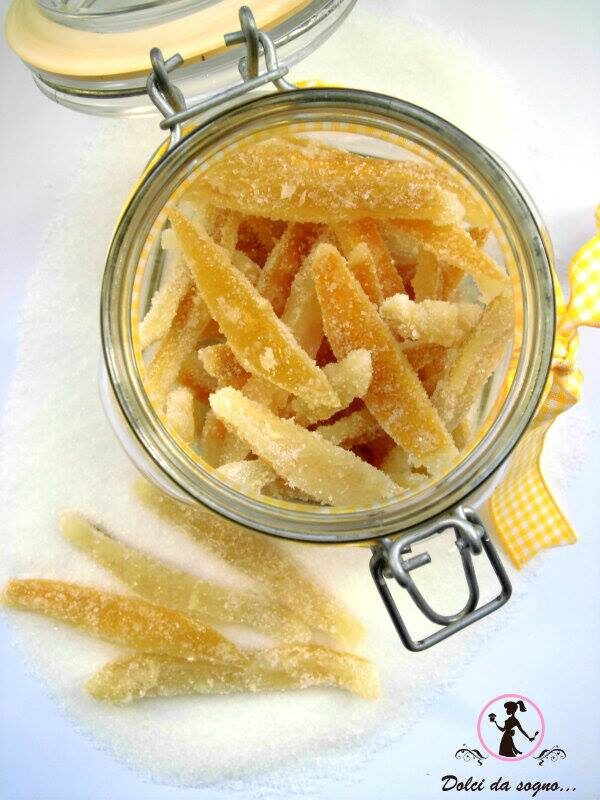 Scorze di limone candite buone e facili da preparare bella idea regalo