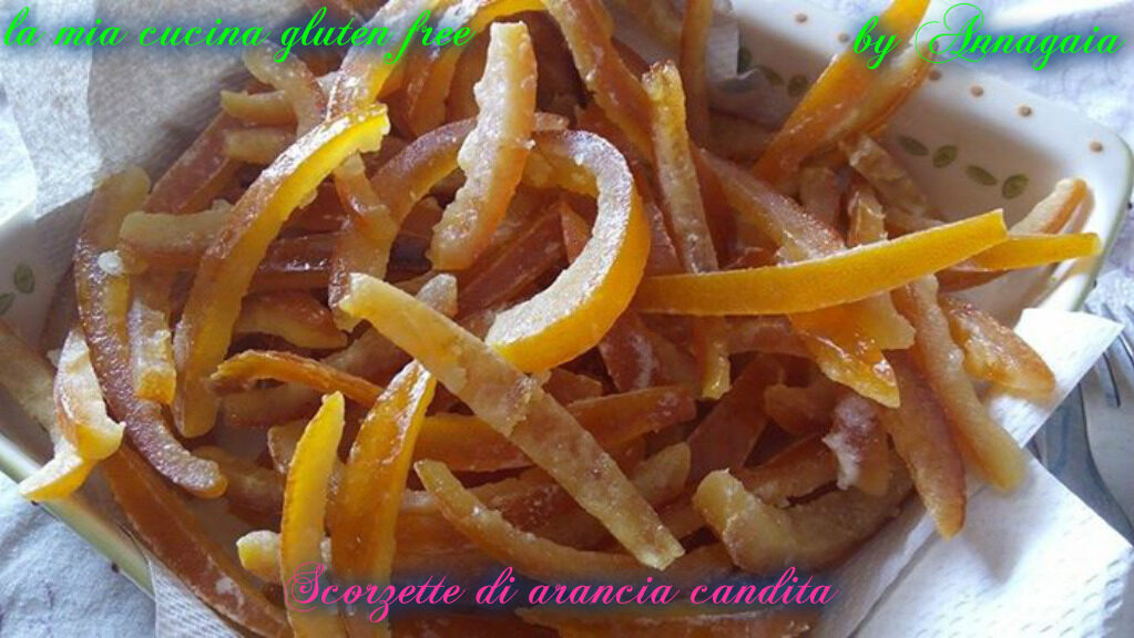Scorzette di arancia candita