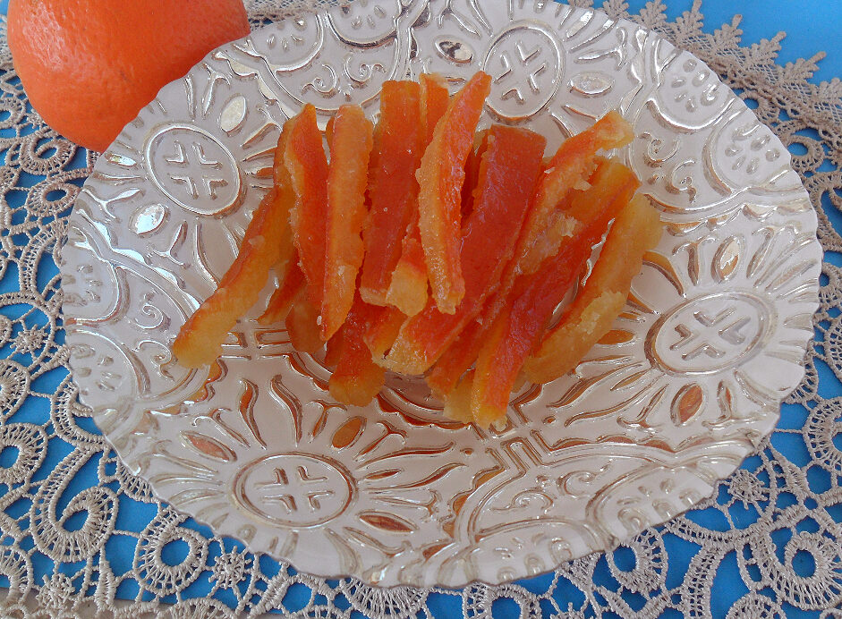 Scorzette di arancia candite
