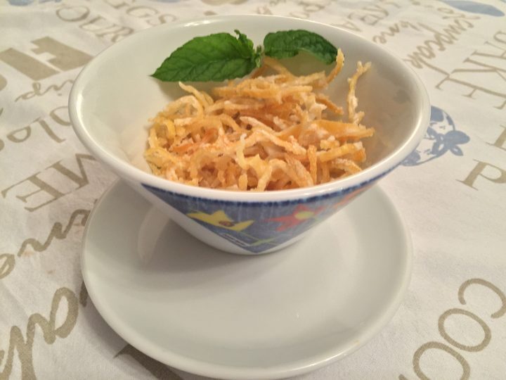 Scorzette di limone caramellate