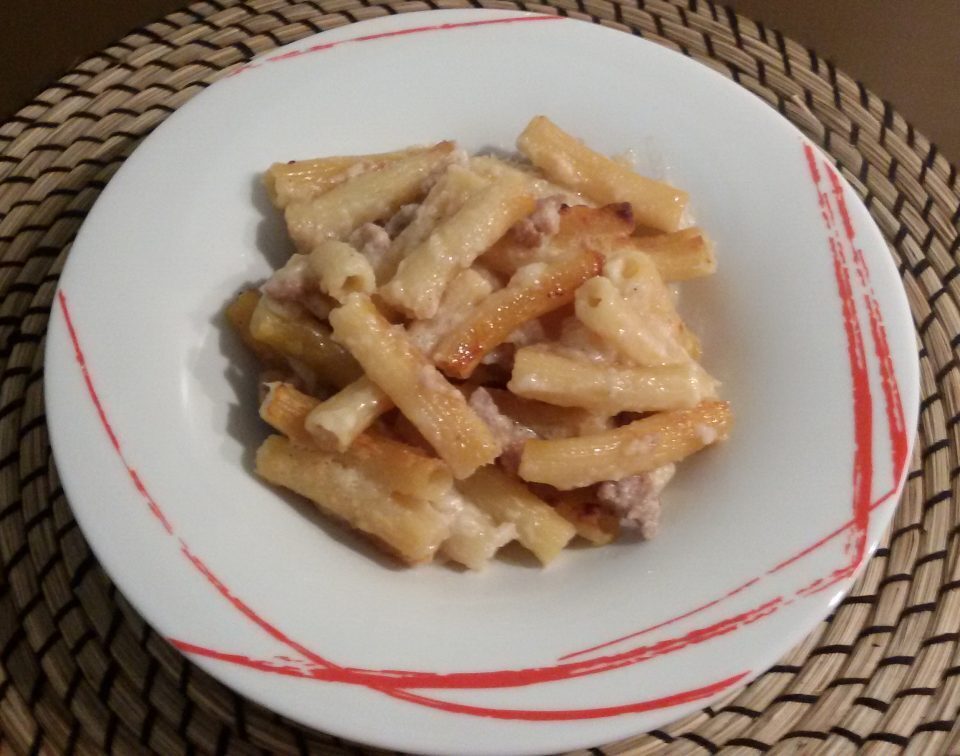 Sedani con salsiccia fresca