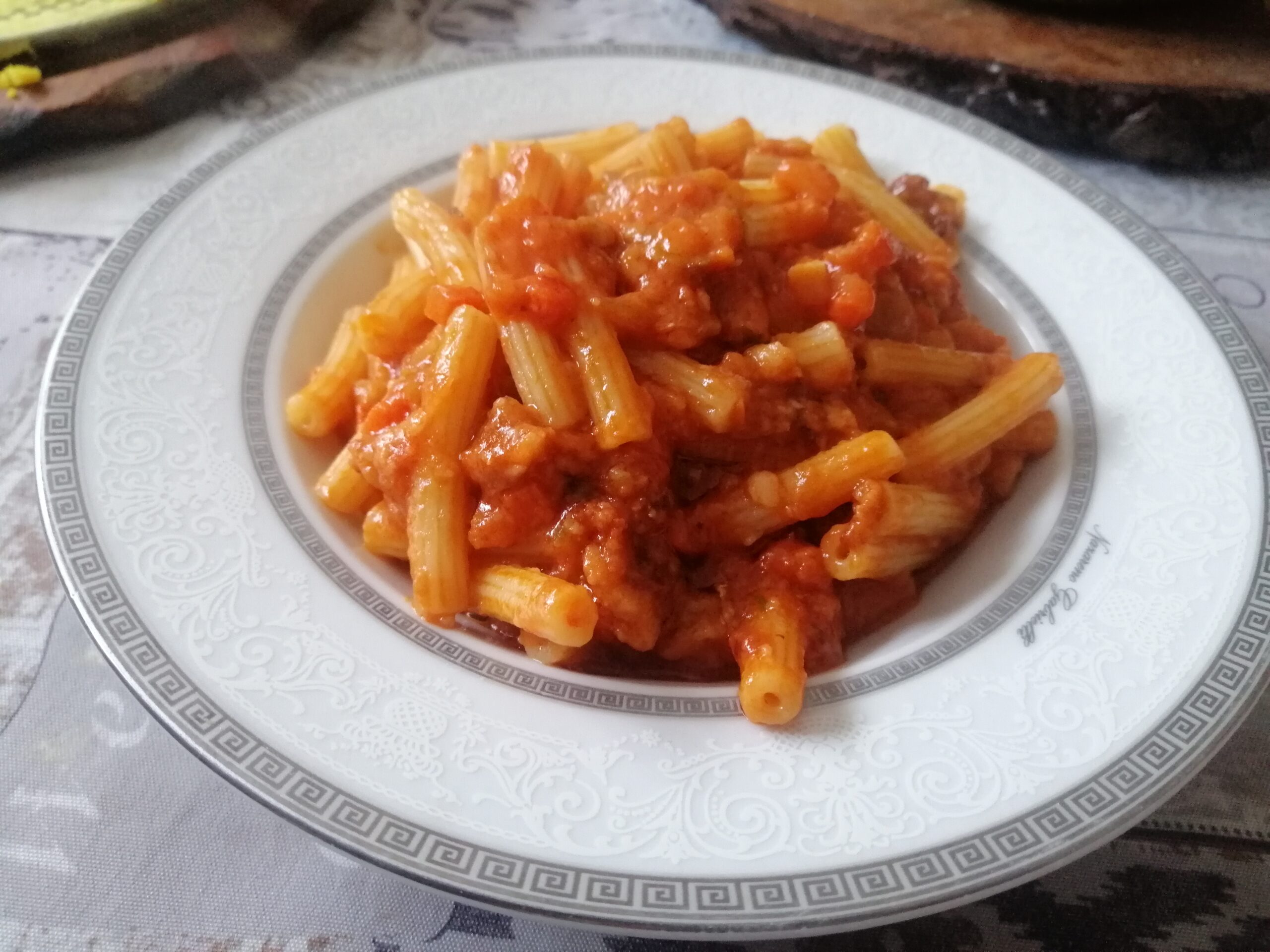 Sedanini al sugo di ossobuco