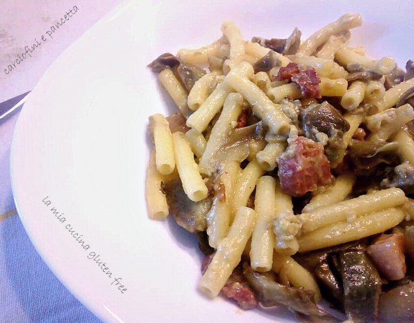 Sedanini carciofini e pancetta