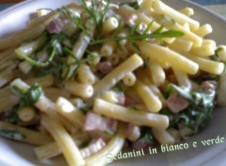 Sedanini in bianco e verde