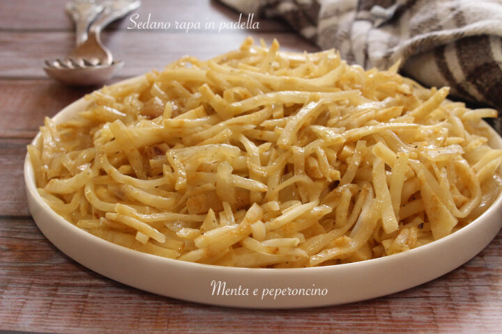 Sedano rapa in padella